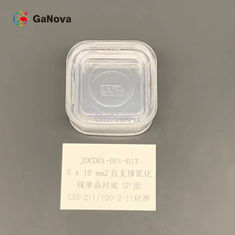 5*10mm2 SP-Face Ongedopte N-type vrijstaande GaN enkelkristallijn Substraat 20-21 / 20-2-1 10mm2 Resistiviteit 0,05 Ω·cm