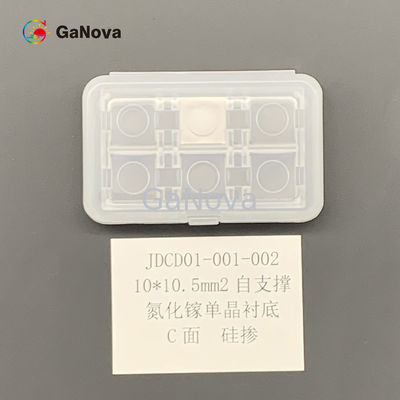 10*10.5mm2 GaN Single Crystal Substraat Dikte 350 ±25 µm TTV ≤ 10 µm