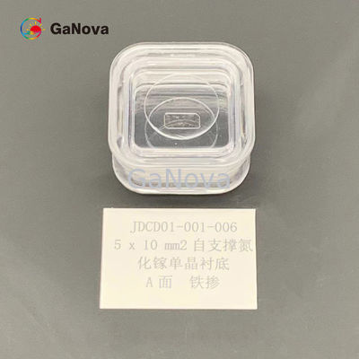 5*10mm2-a-Gezicht Un-Doped Si-Type Free-Standing GaN Single Crystal Substrate Resistivity &gt; 10 ⁶ Ω·De Apparatenwafeltje van cm rf