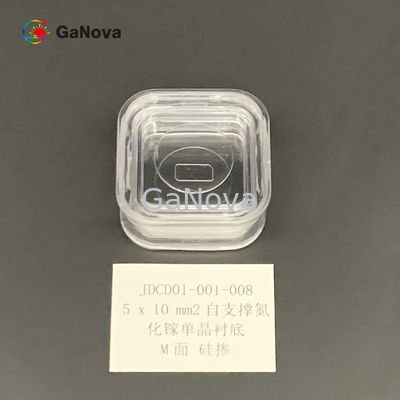 5*10mm2-m-Gezicht Un-Doped n-Type Free-Standing GaN Single Crystal Substrate Resistivity &lt; 0,05 Ω·cm-Machtsapparaat/Laser