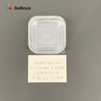 5*10mm2-SP-Gezicht (11-12) Un-Doped Si-Type Free-Standing GaN Single Crystal Substrate Resistivity &gt; 10 ⁶ Ω·Het Apparaat van cm rf