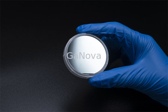 Afmetings520±10nm 2inch groen-Geleide GaN On Silicon Wafer 20nmContact Laag