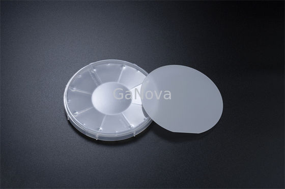4 inch P-type Mg-gedoteerd GaN op saffierwafer SSP-weerstand ~ 10Ω Cm LED-laser PIN epitaxiaal wafer