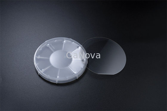 100mm 4 Duim Blauwe SSP HOOFD van GaN Epitaxial Wafer On Sapphire Dikte 5um - 6um