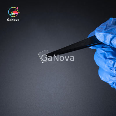 JDCD04-001-003 10x10mm2 100 ((Off 6°) Fe gedopeerd vrijstaand Ga2O3 enkelkristallig substraat Productkwaliteit enkelpolijst